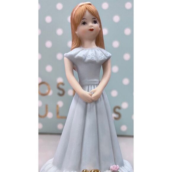 Enesco Growing Up Girls “Brunette Age 10” Porcelain Figurine Birthday Girl - Picture 2 of 8